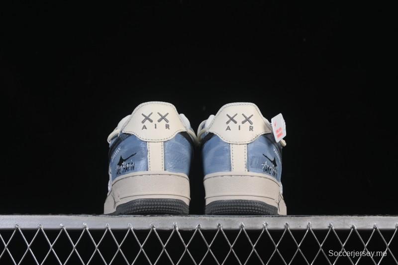 حذاء نايك اير فورس 1'07 منخفض عصر التشققات حذاء رياضي كاجوال مرسوم باليد - KS6896-555