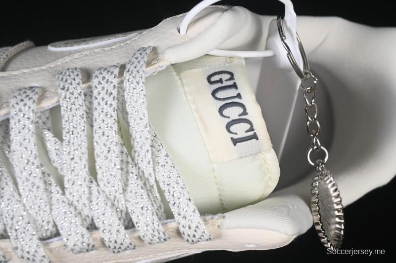 حذاء نايك اير فورس 1 '07 المنخفض من نايك اير فورس 1 '07 بالتعاون مع غوتشي حذاء رياضي كاجوال منخفض الرمادي الدخاني - DK0188-084