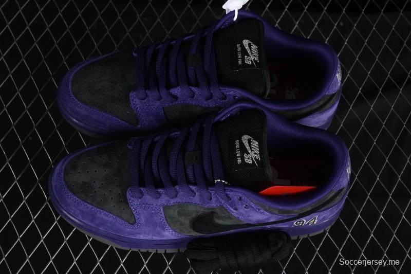 حذاء تزلج نايك سوبريم دانك SB دانك منخفض كاجوال بلون رمادي بنفسجي - HQ8487-500