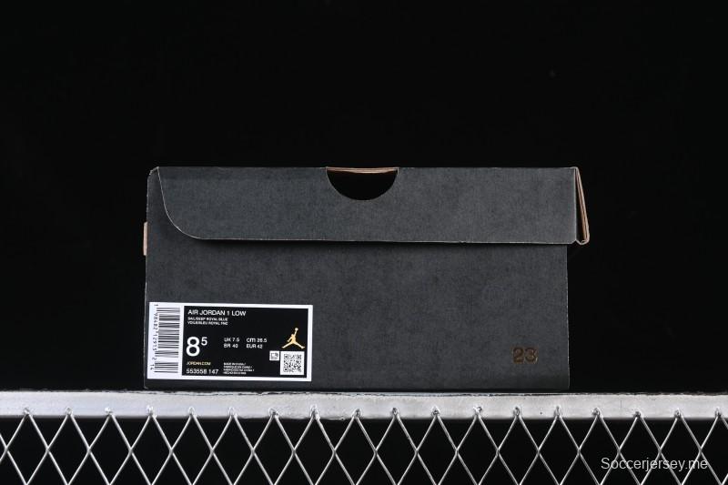 حذاء نايك اير جوردان 1 اير جوردان 1 لاو AJ1 بلون أزرق أخضر منخفض التزلج كاجوال - 553558-147