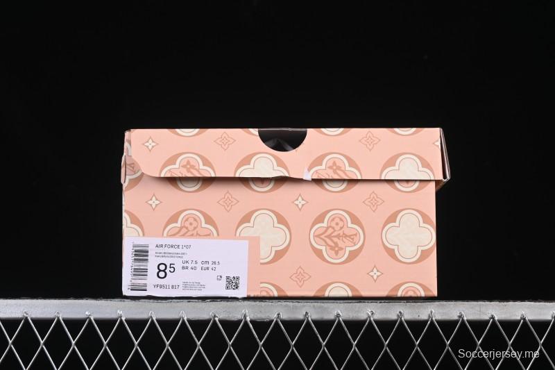 حذاء نايك اير فورس 1 '07 منخفض من نايك اير فورس 1 '07 LV Collaboration أبيض أسود سنيكرز كاجوال - YF9511-817