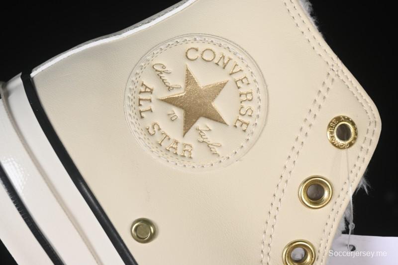 حذاء رياضي كاجوال جلدي عالي الكعب من كونفرس تشاك 1970s من كونفرس - A12443C