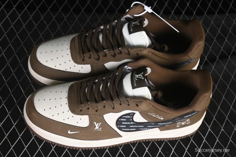 حذاء نايك اير فورس 1 '07 منخفض من نايك اير فورس 1 '07 LV Collaboration Military Force 1 '07 LV Collaboration حذاء رياضي كاجوال أخضر فضي أسود - DK0188-086