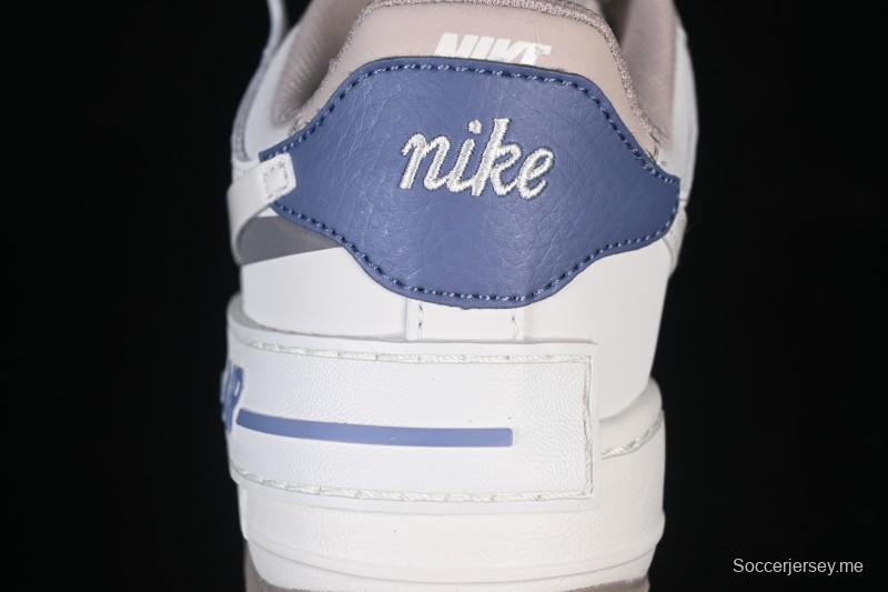 حذاء رياضي نايك اير فورس 1 شادو بلاتفورم خفيف الوزن ومنصة منخفضة الكاجوال - IO7594-101