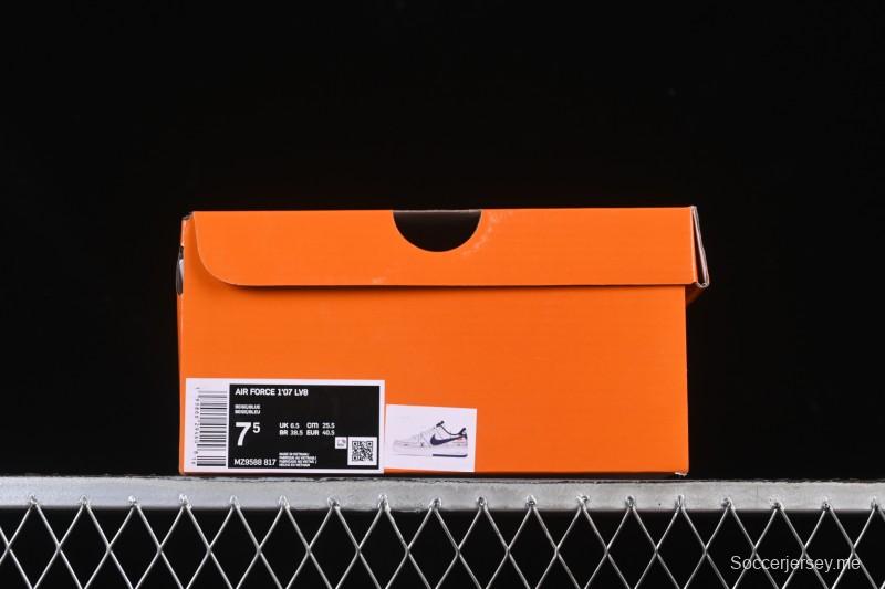 حذاء نايك اير فورس 1 '07 منخفض بطبعة LV Collaboration LV Collaboration أزرق فاتح سووش سنيكرز كاجوال - MZ9588-817