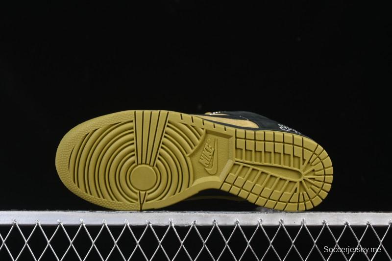 حذاء تزلج نايك سوبريم دانك SB دانك منخفض بني أصفر كاجوال أصفر - HQ8487-300