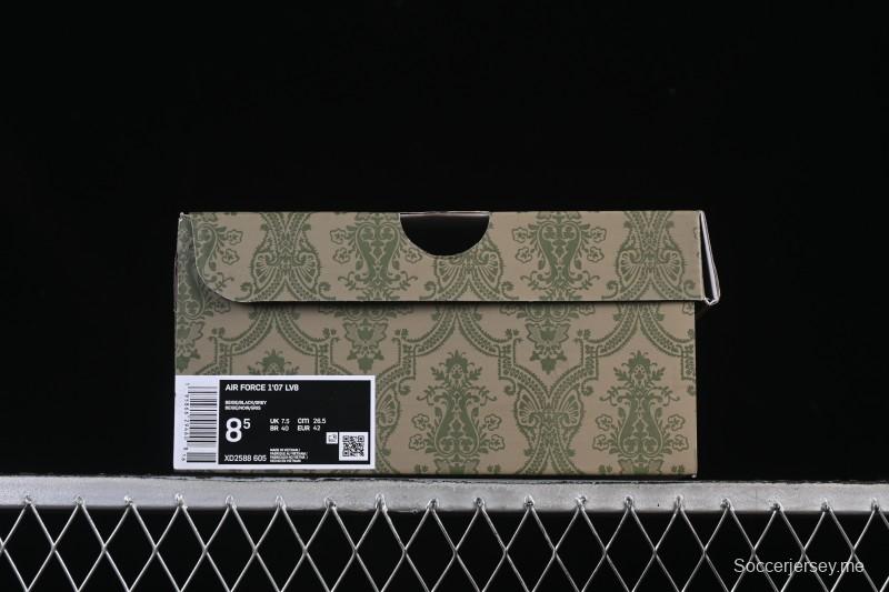 حذاء نايك اير فورس 1 '07 المنخفض من نايك اير فورس 1 '07 بالتعاون مع غوتشي حذاء رياضي كاجوال منخفض من قماش كانفاس أسود - XD2588-605