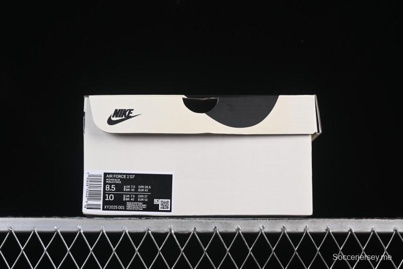 حذاء تزلج كاجوال نايك اير فورس 1'07 منخفض سوبريم سوبريم ذو العلامة التجارية المشتركة بيج أزرق بيج كاجوال - XY2025-001