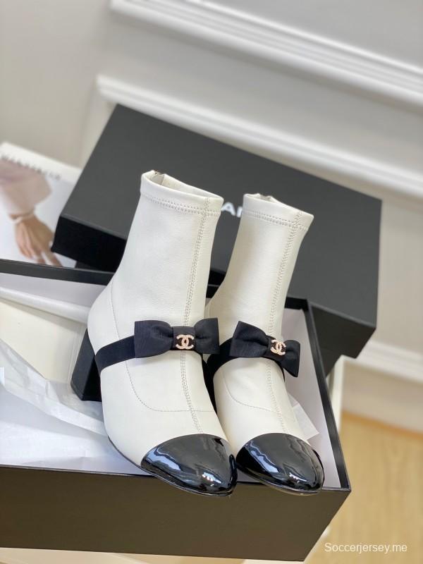 Chanel 2025 SS Bow Mary Jane Ankle Boots - LY00320