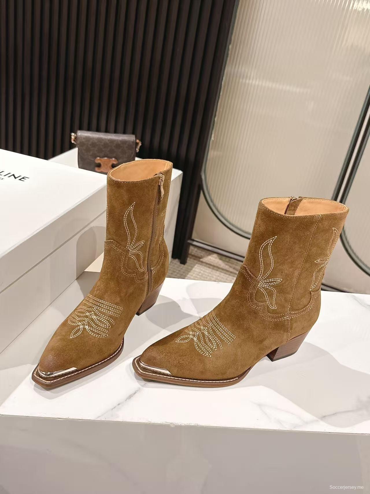 CELINE Fall/Winter 2025 Retro Fashion Ankle Boots - LY00440