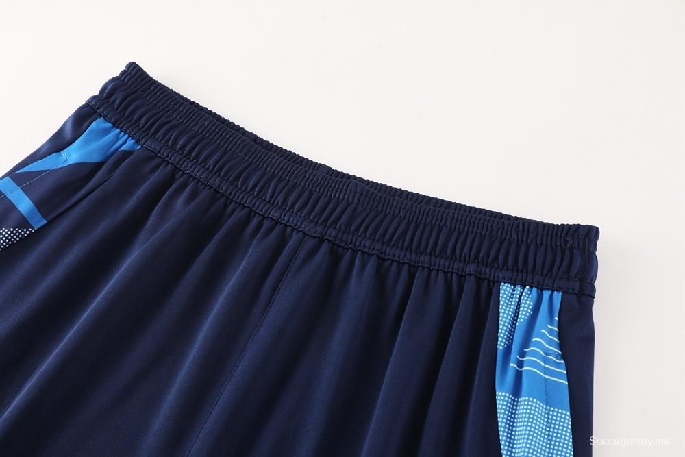 2025 إيطاليا 2025 أزرق ملكي بأكمام قصيرة أزرق + شورت كرة قدم قصير