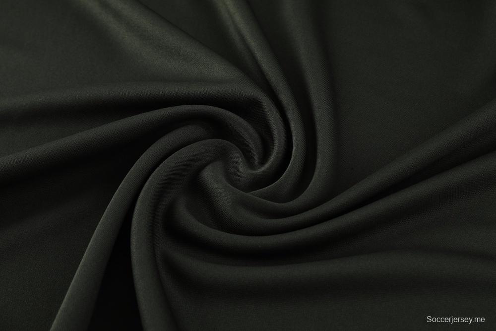 23/24 برشلونة أخضر داكن S-2XL أخضر غامق S-2XL جاكيت نصف سحاب + بنطلون طويل