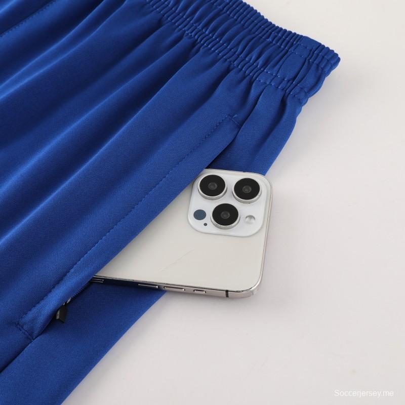 2025 هولندا 2025 أزرق كم قصير أزرق + شورت كرة قدم قصير