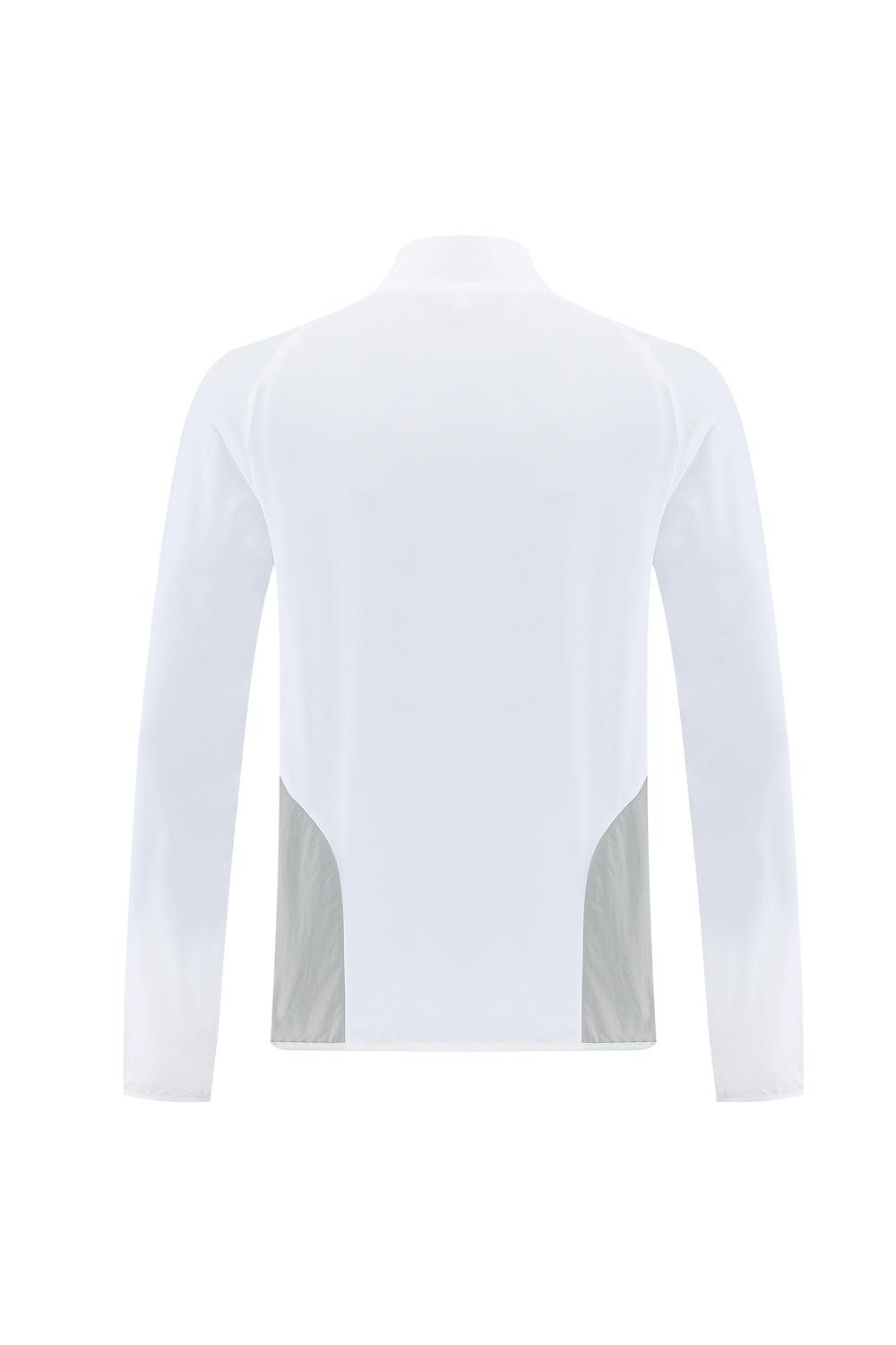 25/26 ريال مدريد جاكيت أبيض نصف سحاب + بنطلون طويل S-3XL