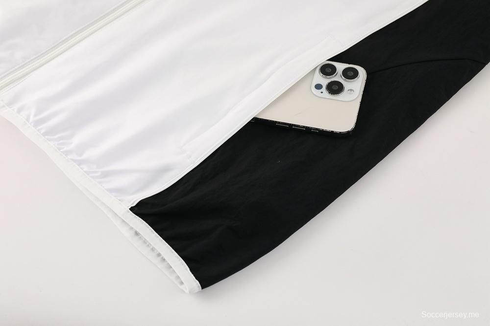 25/26 ليفربول أبيض S-2XL ليفربول سترة نصف سحاب + بنطلون طويل + أبيض S-2XL