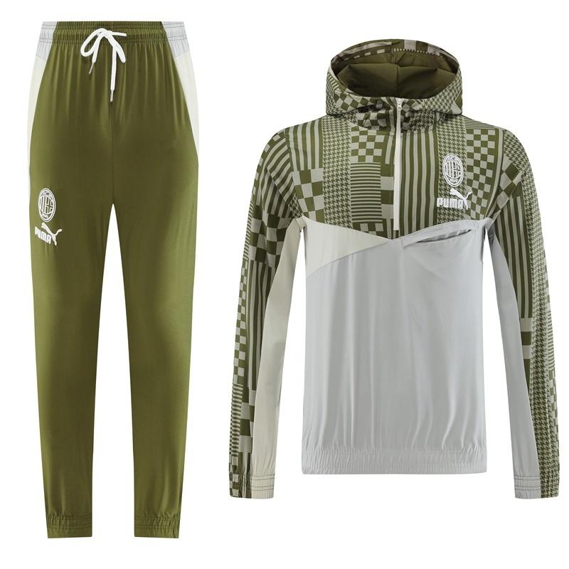 جاكيت نصف سحاب من ميلان + بنطال طويل S-2XL