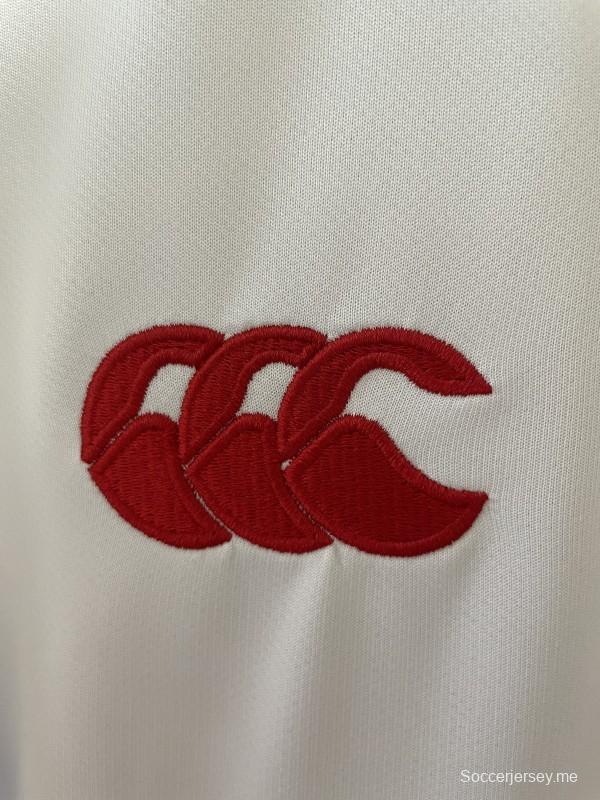 قميص الأسود البريطانية والأيرلندية 2026 أبيض بحافة حمراء