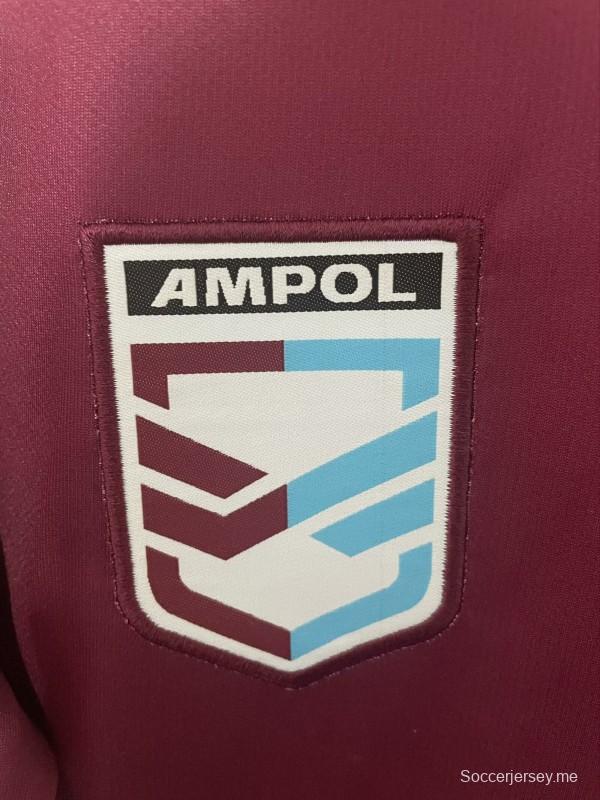 قميص كوينزلاند مارونز 2026 كستنائي بأكمام بيضاء