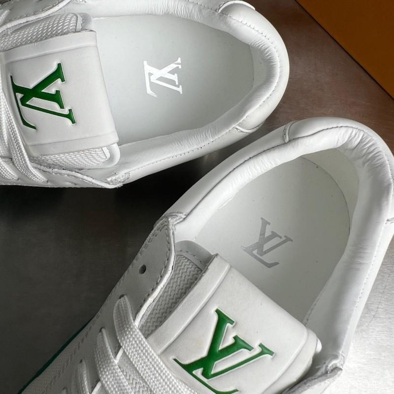 حذاء كاجوال كاجوال من لويس فويتون رن أواي من الجلد برباط عند الأصابع المستديرة - YC