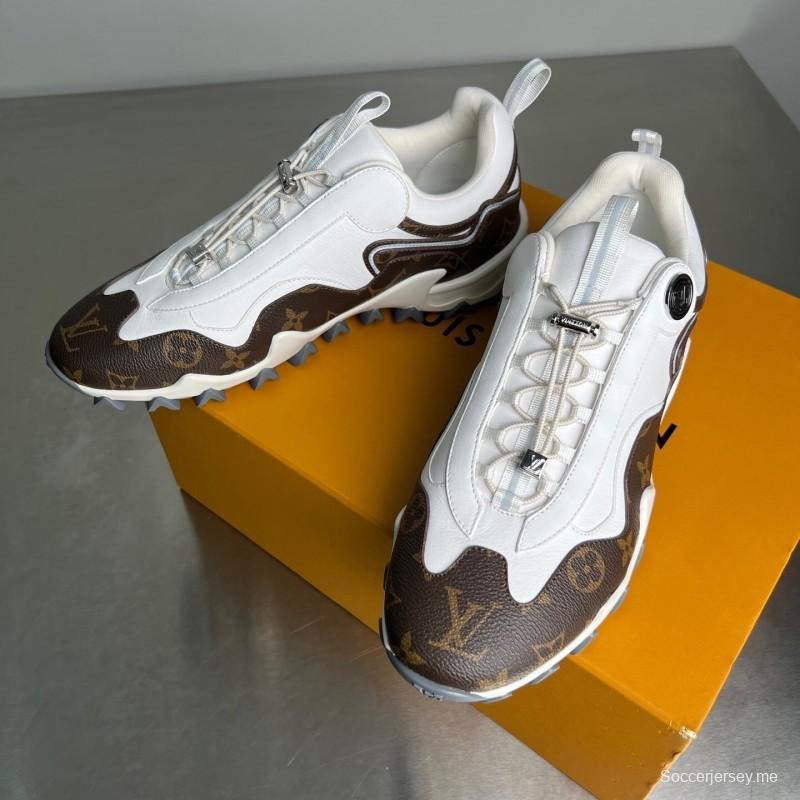 حذاء كاجوال LV Circle LV من لويس فويتون ذو الكعب المنخفض مع إكسسوارات معدنية مضادة للانزلاق - YC