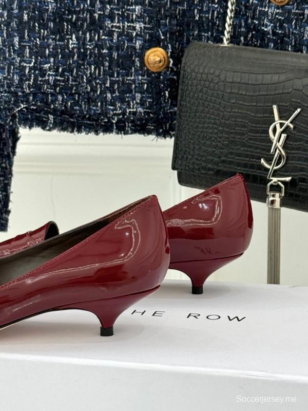 حذاء ذا رو بكعب عالٍ مدبب من الأمام بكعب مدبب من الأمام بتصميم بسيط - KFY00320