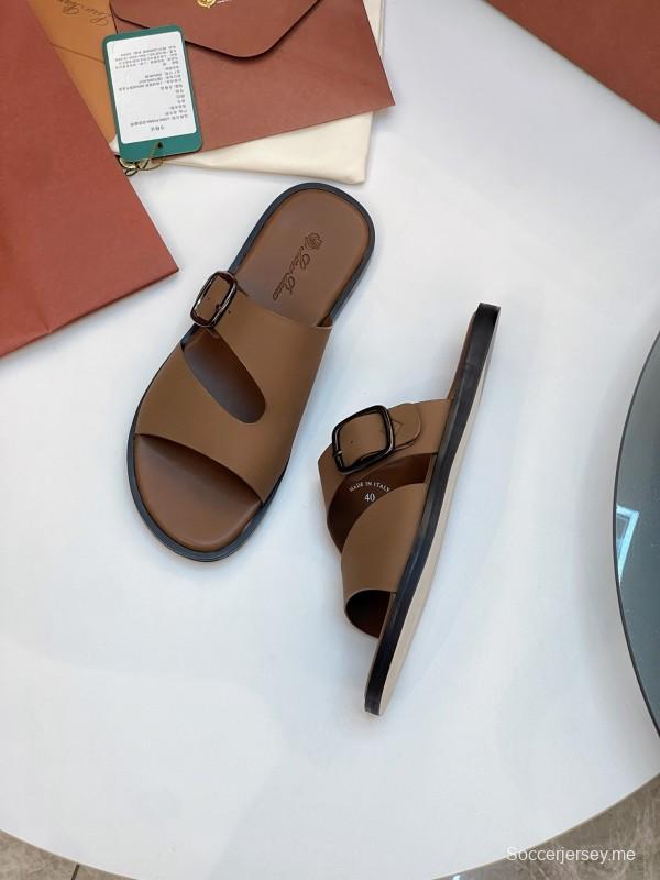 شباشب لورو بيانا 2025 SS للرجال لربيع وصيف 2025 للرجال بخياطة عالية الجودة ونعل مريح - AS00250