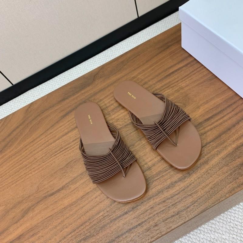 صندل شبكي روماني من ذا رو 2025 بتصميم بسيط - KFY00210