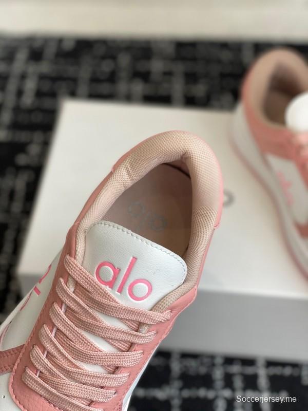 حذاء رياضي أبيض بلونين من ألو 2025 س س س بلونين أبيض مريح ومنصة كاجوال - KFY00280