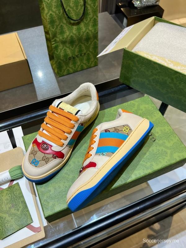 حذاء رياضي من غوتشي 2025 من مجموعة غوتشي 2025 بتصميم ريترو وميزات مريحة - AS00270