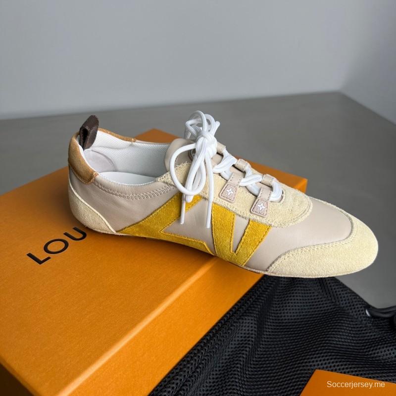 ليف سنيكرينا سنيكرينا 2025 حذاء باليه برباط مستدير من الأمام برباط فوق حذاء كاجوال قصير - YC