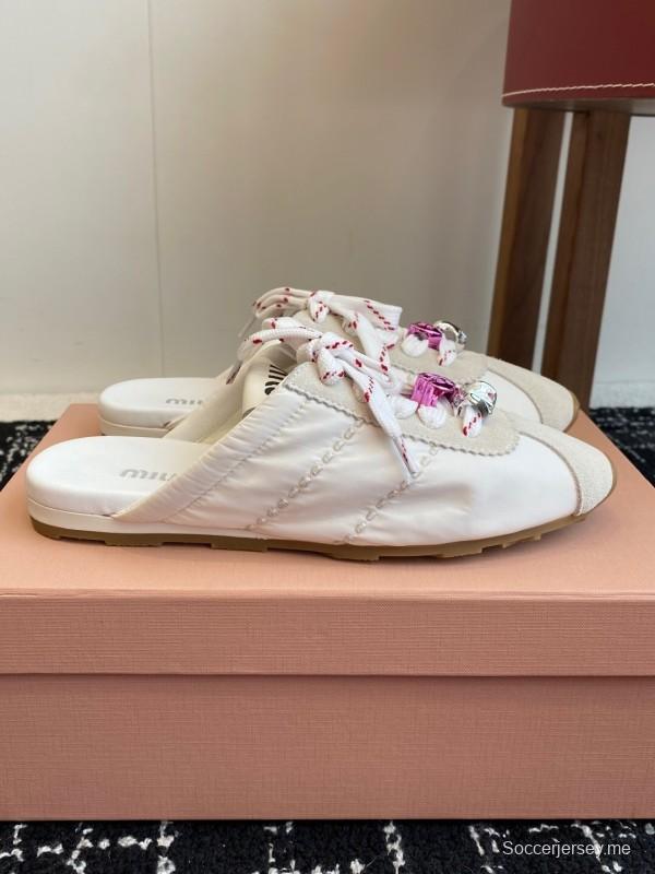 ميو ميو 2025 ميو ميو 2025 حذاء رياضي سحابي سليب، سبرينغ سليب أون - KFY00295