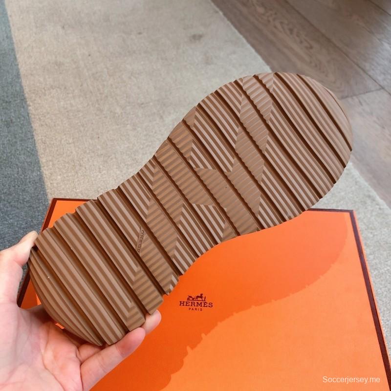 حذاء من نوع H من طراز ربيع 2025 وصل حديثًا بنمط تشيلسي الكلاسيكي وتصميم كتلة اللون البريطاني - AS00380