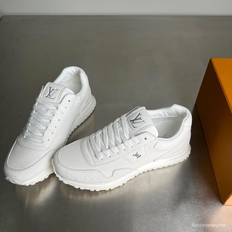 حذاء كاجوال كاجوال من لويس فويتون رن أواي من الجلد برباط عند الأصابع المستديرة - YC