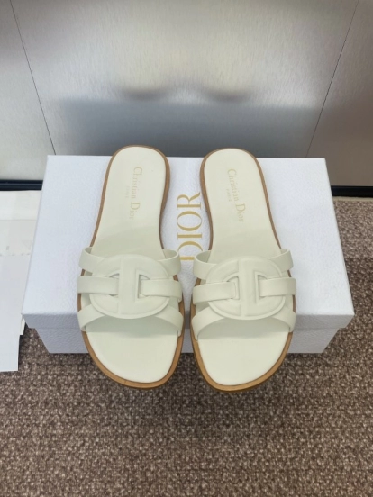 صنادل ديور D-Club D-Club جيلي ملون مجوف بحزام متقاطع للنساء - KFY00280