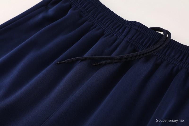 25/26 نابولي أزرق/أسود أزرق/أسود سترة بسحاب كامل + بنطلون طويل