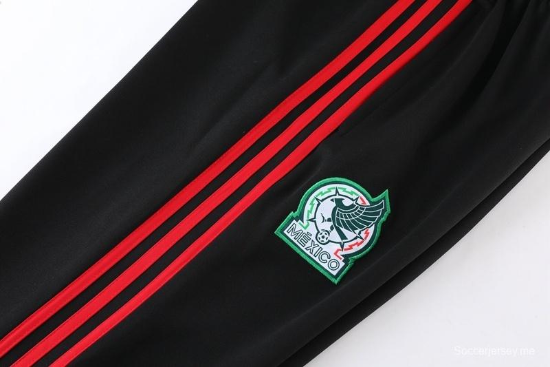 2025 مكسيكو 2025 جاكيت أخضر بسحاب كامل + بنطلون طويل