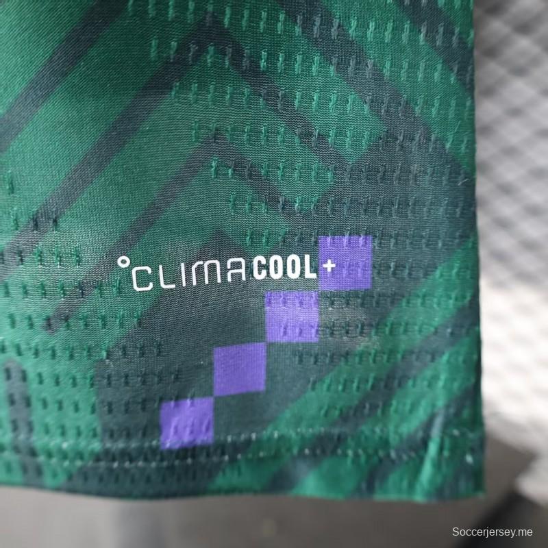 إصدار اللاعب 2026 قميص المنتخب السعودي 2026 أخضر اللون الأخضر بنقشة الماس الهندسية