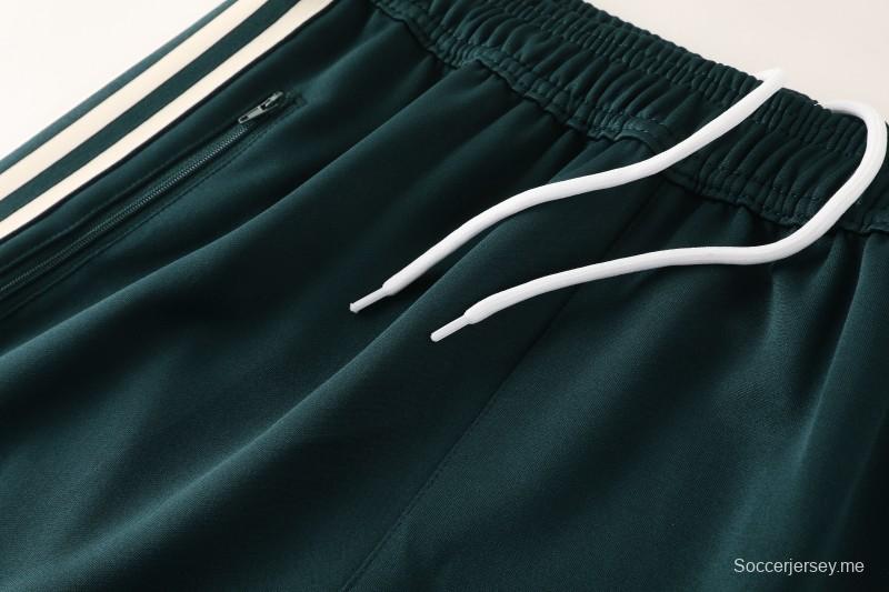 25/26 يوفنتوس يوفنتوس ريترو أخضر داكن ريترو أخضر داكن سحاب كامل سترة رياضية + بنطلون طويل