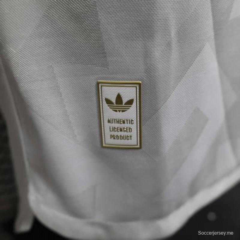 إصدار اللاعب 2026 قميص بأكمام طويلة أبيض اللون أبيض اللون للمكسيك