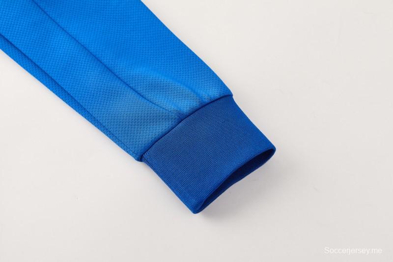 2026 NIKE سترة زرقاء بسحاب كامل + بنطال طويل