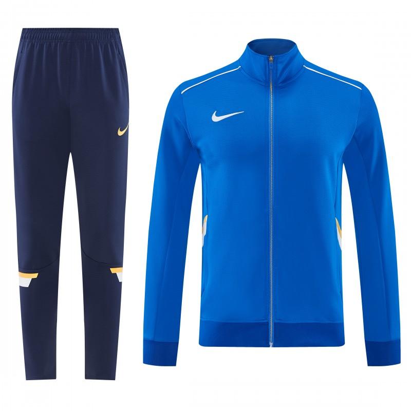 2026 NIKE سترة زرقاء بسحاب كامل + بنطال طويل