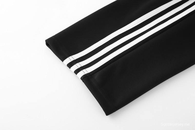 2026 سترة سوداء من أديداس بسحاب كامل + بنطال طويل