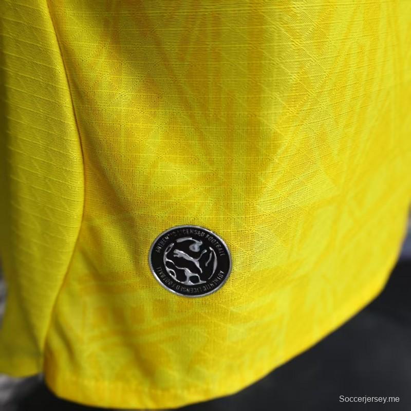 25/26 نسخة اللاعبين بوروسيا دورتموند قميص أصفر مع حواف سوداء