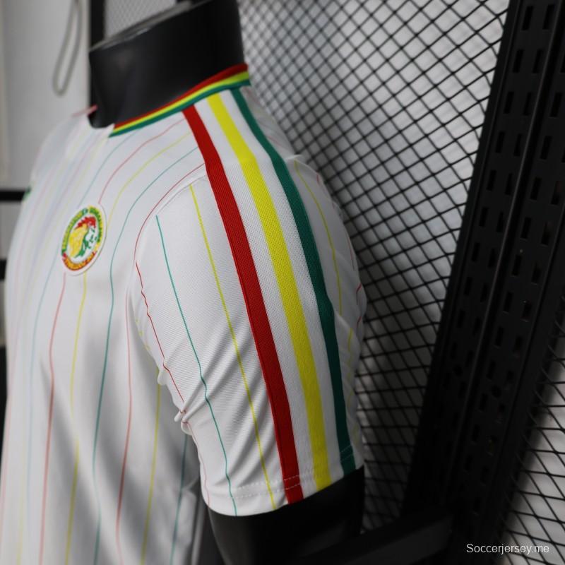 قميص اللاعب رقم 2026 للمنتخب السنغالي، طراز "White Terrace Icons" باللون الأبيض