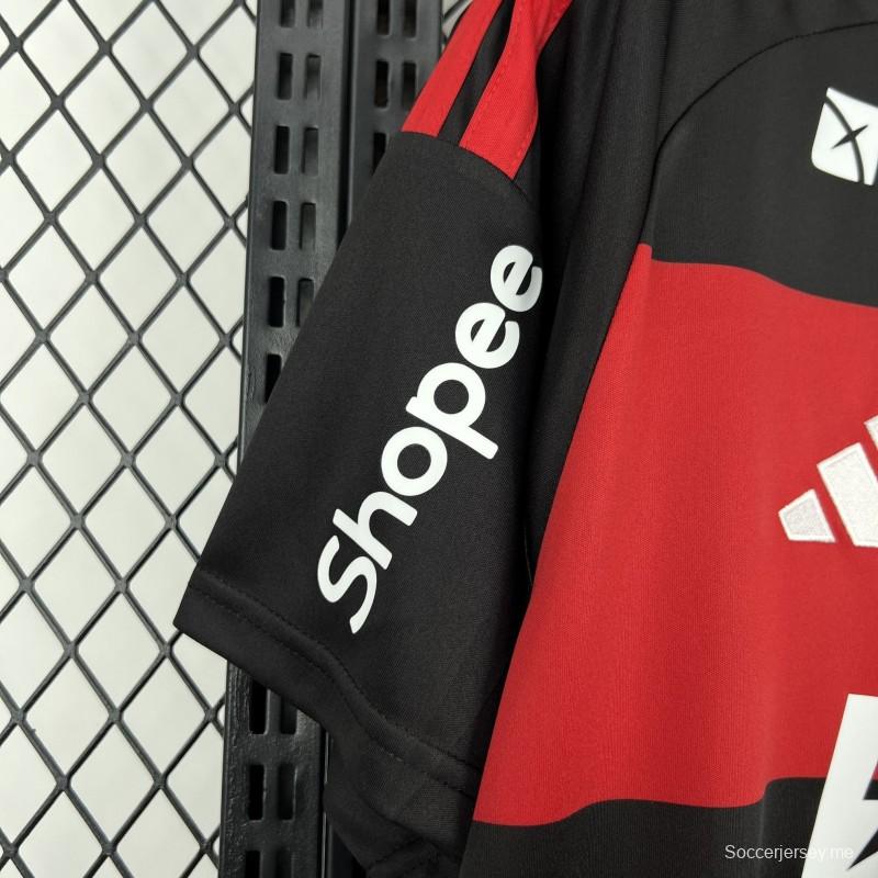 قميص فلامنغو الرجالي للموسم 2026/27 (الملعب الرئيسي) مع جميع الرعاة