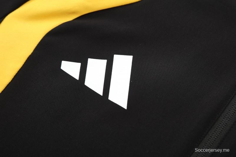 26/27 ألمانيا - بدلة رياضية باللون الأسود بسحاب كامل + بنطال طويل