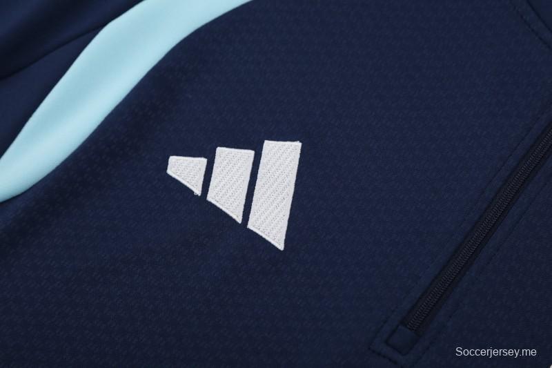 26/27  أرجنتينا - أزرق داكن  طقم رياضي مكون من سترة بنصف سحاب + بنطال طويل