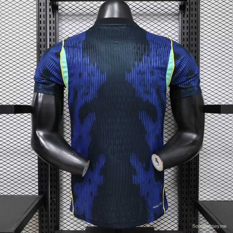 قميص اللاعب الخارجي باللون الأزرق الداكن من طراز 2026 للمنتخب البرازيلي من ماركة Jordan Brand