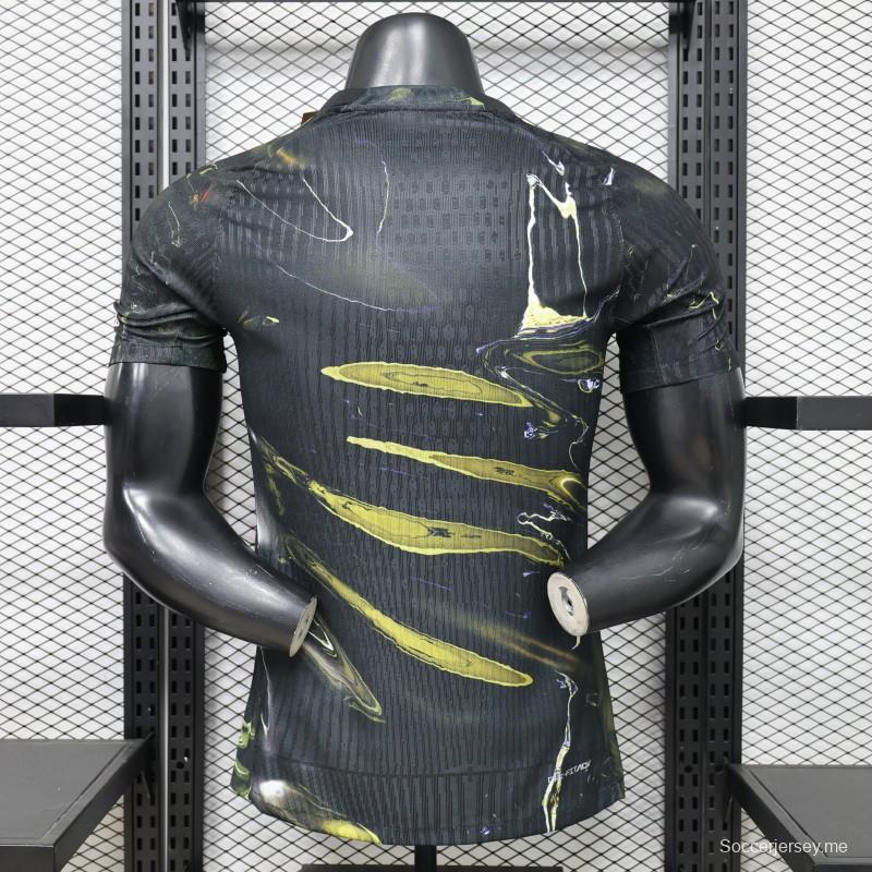 قميص اللاعب إصدار 26/27 باريس سان جيرمان × جوردان براند، الطبعة الثالثة باللون الأسود