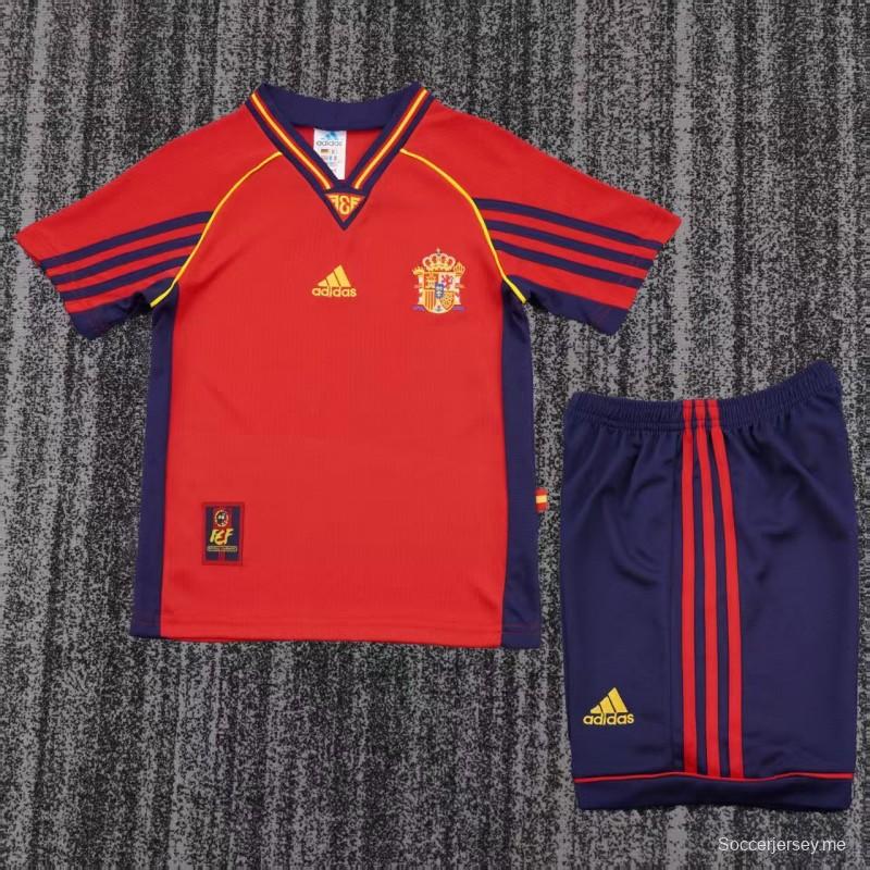 قميص المنتخب الإسباني الرئيسي بنمط رجعي لعام 1998